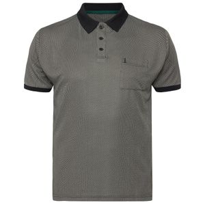 North Latitude Poloshirt Übergröße schwarz-grau