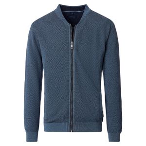 CasaModa Übergrößen Strickjacke rauchblau melange
