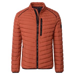 CasaModa Übergrößen Steppjacke Stehkragen terracotta