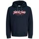 Jack&Jones Übergrößen Hoodie dunkelbau Print JJURBAN