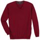Ragman Übergrößen Pullover V-Neck rot melange Ragman Übergrößen Pullover V-Neck rot melange