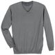 Ragman Übergrößen Pullover V-Neck hellgrau melange