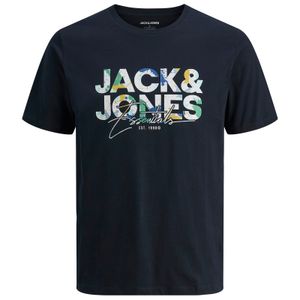 Jack&Jones T-Shirt navy Übergrößen Print JJGEPLAS