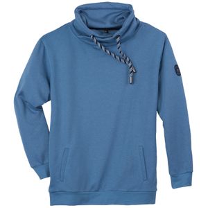 Hajo Sweatshirt Schlauchkragen Übergrößen blau