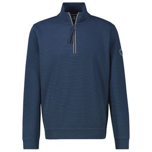 Lerros Übergrößen Sweat-Troyer Struktur blau