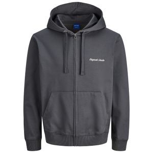 Jack&Jones Übergröße Sweatjacke dunkelgrau JORNORREBRO