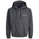 Jack&Jones Übergröße Sweatjacke dunkelgrau JORNORREBRO