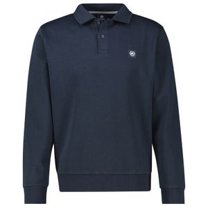 Lerros Übergrößen Polo-Sweatshirt dunkelblau