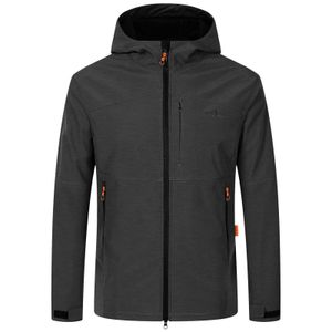 Blue Wave Übergrößen Softshelljacke anthrazit melange