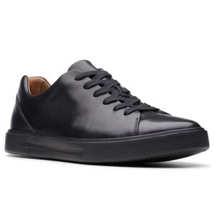 Clarks Leder-Sneaker Un Costa Lace schwarz