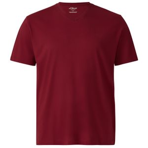 s.Oliver Übergrößen V-Neck T-Shirt weinrot