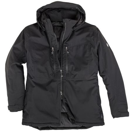 Blue Wave Funktionsjacke Neven schwarz Übergröße warm