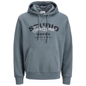Jack&Jones Übergrößen Hoodie blaugrau Print JJYUKI