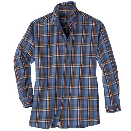 Hatico kariertes Langarmhemd XXL blau-orange-weinrot Hatico kariertes Langarmhemd XXL blau-orange-weinrot