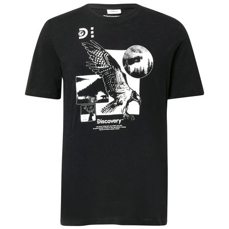 s.Oliver T-Shirt Discovery™ Print schwarz Übergröße s.Oliver T-Shirt Discovery™ Print schwarz Übergröße