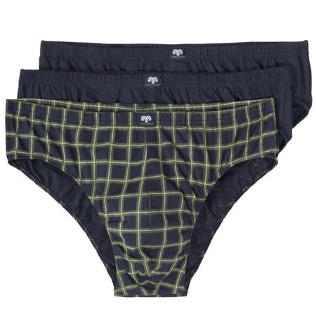 Ceceba 3er-Pack Slips navy/oliv/kariert Übergröße Ceceba 3er-Pack Slips navy/oliv/kariert Übergröße