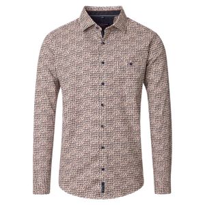 CasaModa Langarmhemd XXL schwarz-rost-beige gemustert