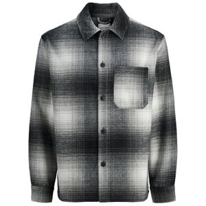 Jack&Jones XXL Hemdjacke schwarz-grau-weiß Karo JJZAC