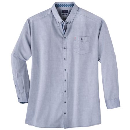 Jupiter Langarmhemd Übergrößen marine melange Jupiter Langarmhemd Übergrößen marine melange