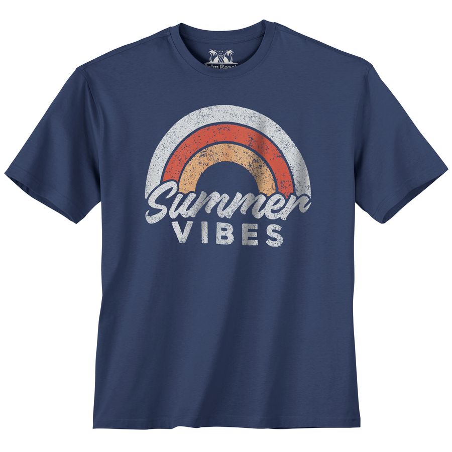 Calm Beach Übergrößen T-Shirt denimblau Summer Vibes