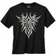 Iron Stitch Übergrößen T-Shirt schwarz Tribal-Print
