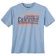Calm Beach Übergrößen T-Shirt hellblau California