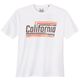 Calm Beach Übergrößen T-Shirt weiß California Dream