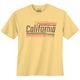 Calm Beach Übergrößen T-Shirt gelb California Dream
