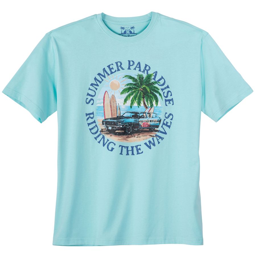 Calm Beach XXL T-Shirt helltürkis Summer Paradise