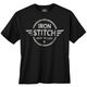 Iron Stitch Übergrößen T-Shirt schwarz Logoprint Iron Stitch Übergrößen T-Shirt schwarz Logoprint