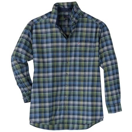 Jupiter Langarmhemd grün-navy-grau kariert Übergröße Jupiter Langarmhemd grün-navy-grau kariert Übergröße