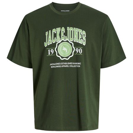 Jack&Jones Übergrößen T-Shirt oliv JJMAKO Logoprint Jack&Jones Übergrößen T-Shirt oliv JJMAKO Logoprint