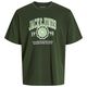 Jack&Jones Übergrößen T-Shirt oliv JJMAKO Logoprint Jack&Jones Übergrößen T-Shirt oliv JJMAKO Logoprint