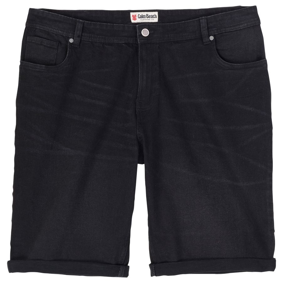 Calm Beach XXL Stretch-Shorts Denim schwarz used