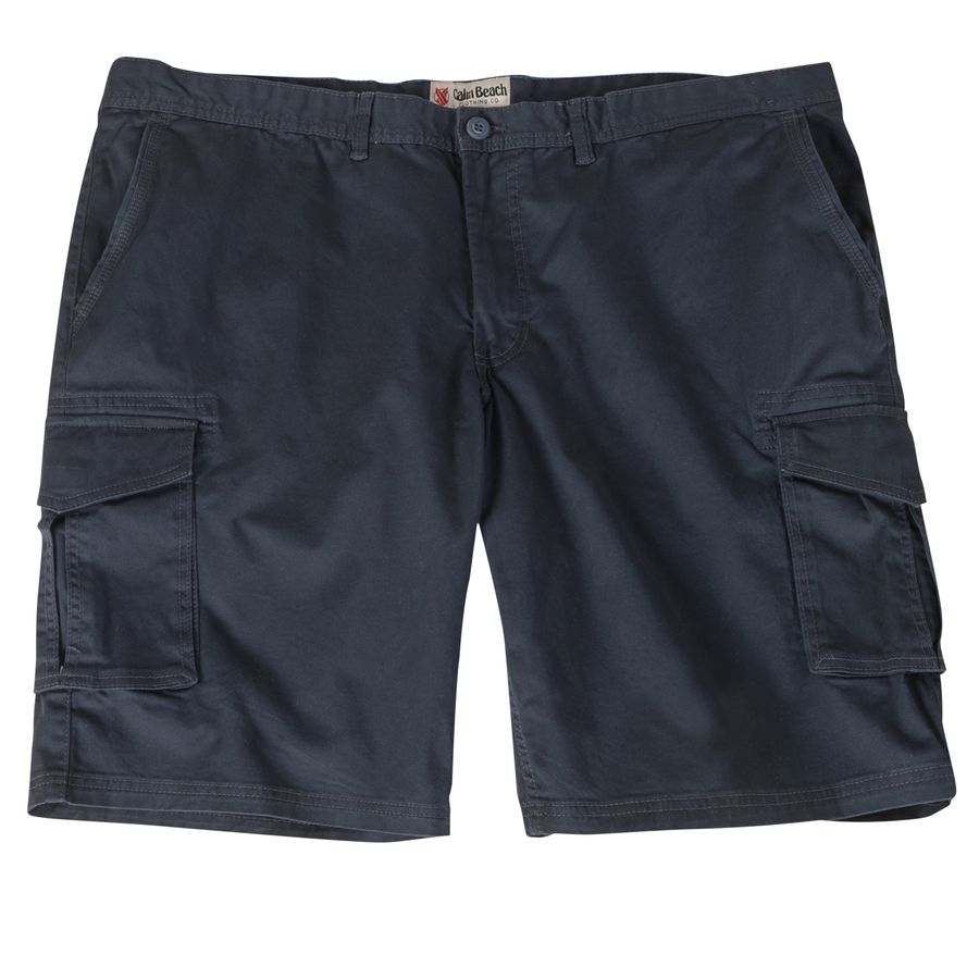Calm Beach Übergrößen Stretch Cargo-Bermuda navy