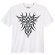 Iron Stitch Übergrößen T-Shirt weiß Tribal-Print Iron Stitch Übergrößen T-Shirt weiß Tribal-Print
