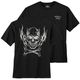 Iron Stitch Totenkopfprint Übergröße T-Shirt schwarz