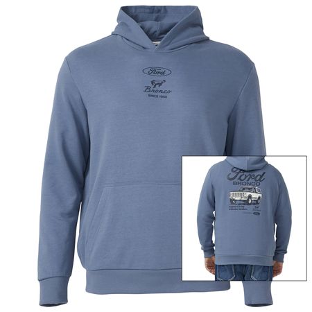 s.Oliver Übergrößen Hoodie rauchblau Ford®-Print