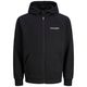 Jack&Jones XXL Kapuzen-Sweatjacke schwarz JJTHATCHER Jack&Jones XXL Kapuzen-Sweatjacke schwarz JJTHATCHER