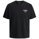 Jack&Jones T-Shirt schwarz Übergrößen JJYUKI Jack&Jones T-Shirt schwarz Übergrößen JJYUKI
