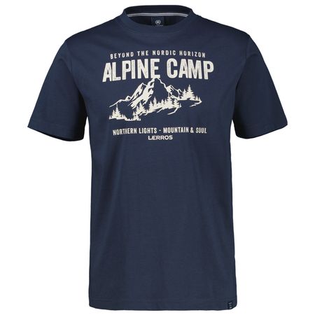 Lerros Übergrößen T-Shirt dunkelblau Bergprint Lerros Übergrößen T-Shirt dunkelblau Bergprint