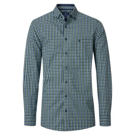 Redmond Übergrößen Langarmhemd grün-blau kariert Redmond Übergrößen Langarmhemd grün-blau kariert