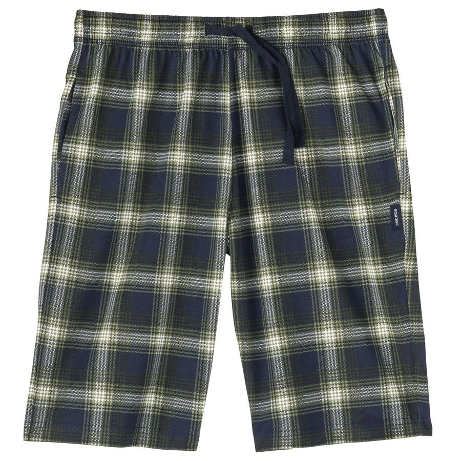Ceceba Übergrößen Schlaf-Bermuda oliv-navy-weiß
