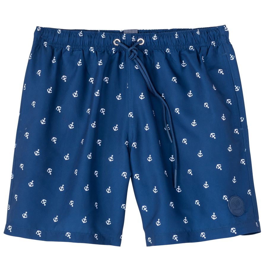 Ceceba Übergrößen Badeshorts blau Anker-Print