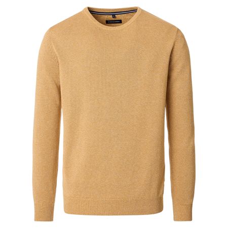 CasaModa Übergrößen Strick-Pullover senfgelb melange CasaModa Übergrößen Strick-Pullover senfgelb melange