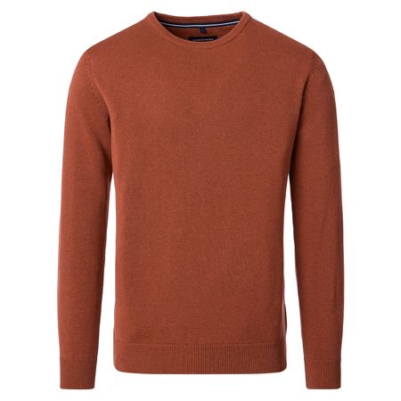 CasaModa Übergrößen Strick-Pullover rost melange