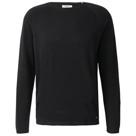 s.Oliver Übergrößen Basic-Feinstrickpullover schwarz s.Oliver Übergrößen Basic-Feinstrickpullover schwarz