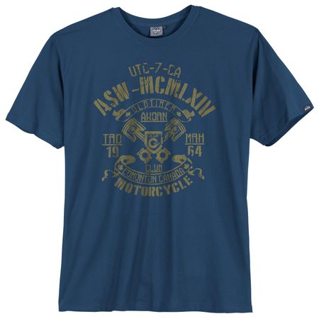 Ahorn Sportswear T-Shirt Frontprint XXL stahlblau Ahorn Sportswear T-Shirt Frontprint XXL stahlblau