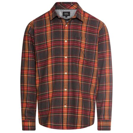 Camel Active Übergrößen Flanellhemd orange-grau-rot Camel Active Übergrößen Flanellhemd orange-grau-rot