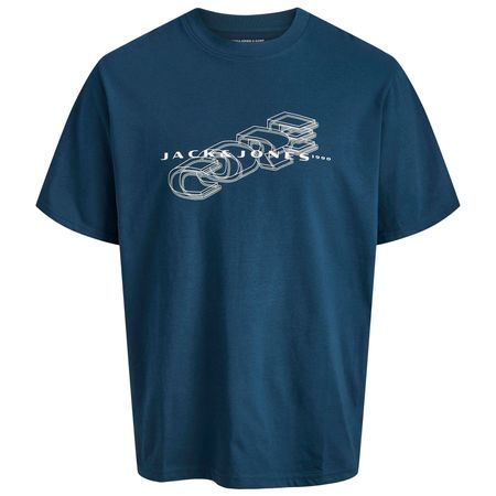 Jack&Jones T-Shirt stahlblau XXL Print JCOFUSION Jack&Jones T-Shirt stahlblau XXL Print JCOFUSION